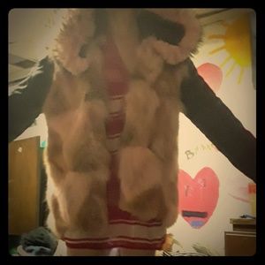 His & her fur parka  real fur give me an offer